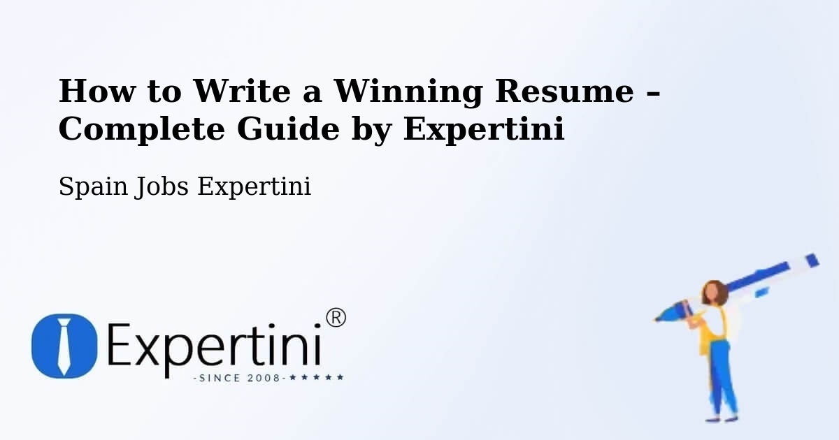 Resume Writing Guide for Job Seekers – Mos - Mos, Spain Jobs Expertini